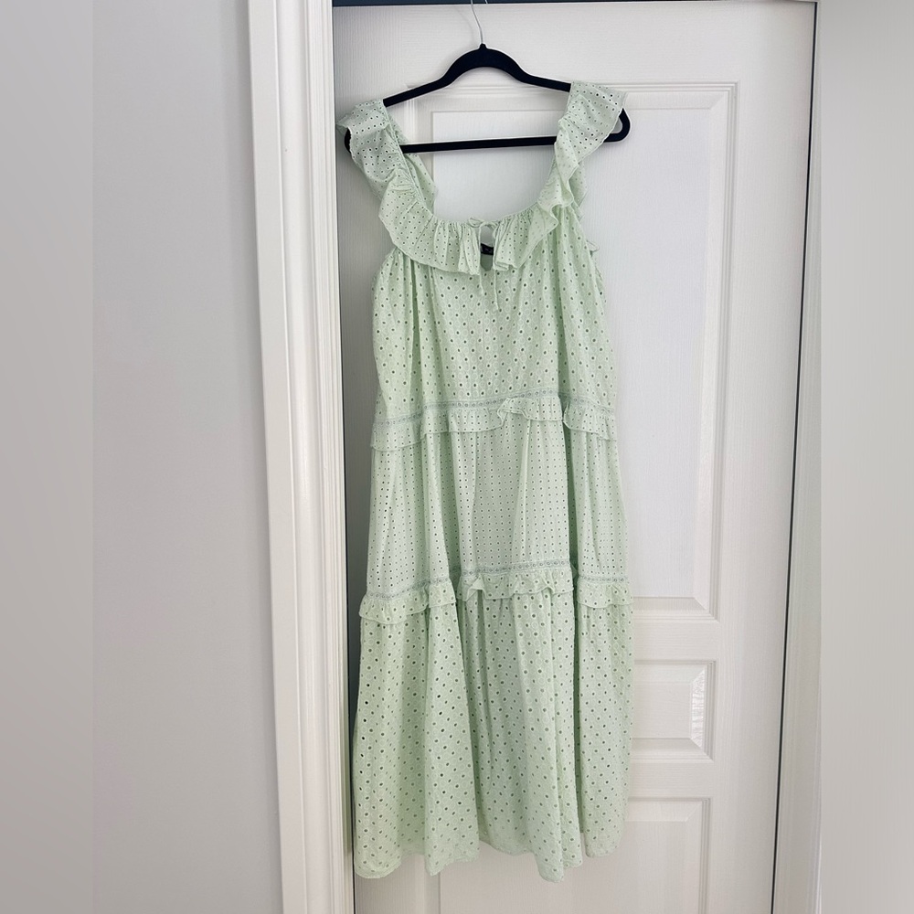 Zara Eyelet Dress NWT